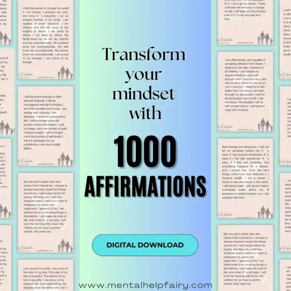 1000 Positive Affirmations for Women: From Anxiety to Assurance cover