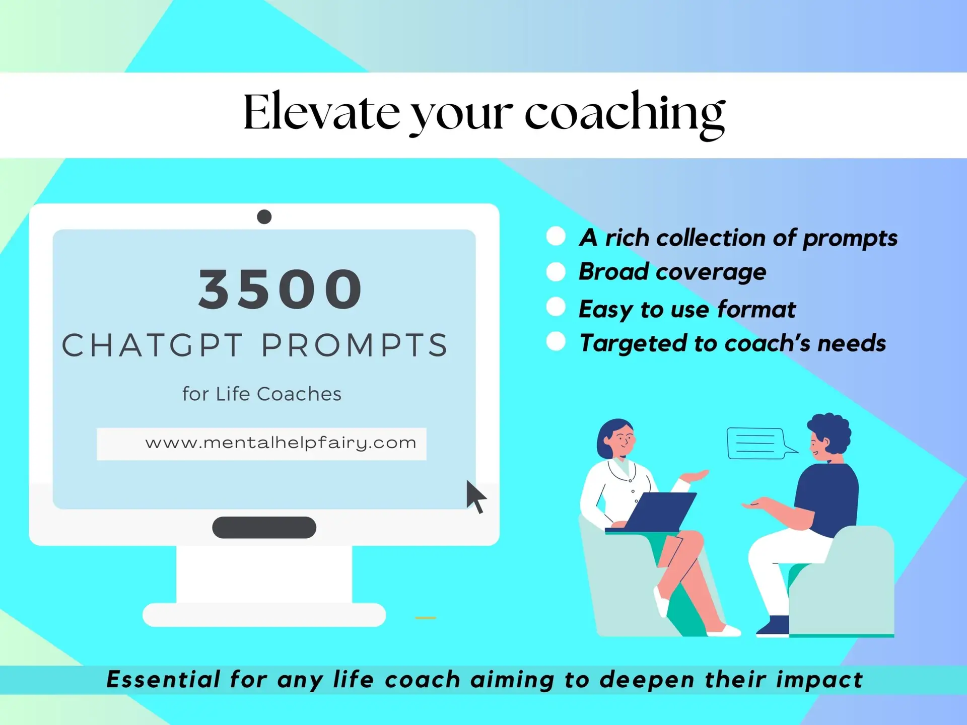 3500 ChatGPT prompts for life coaches to enhance coaching sessions and deepen client impact