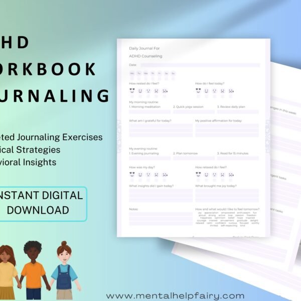ADHD Journaling Workbook: Focus Through Writing cover