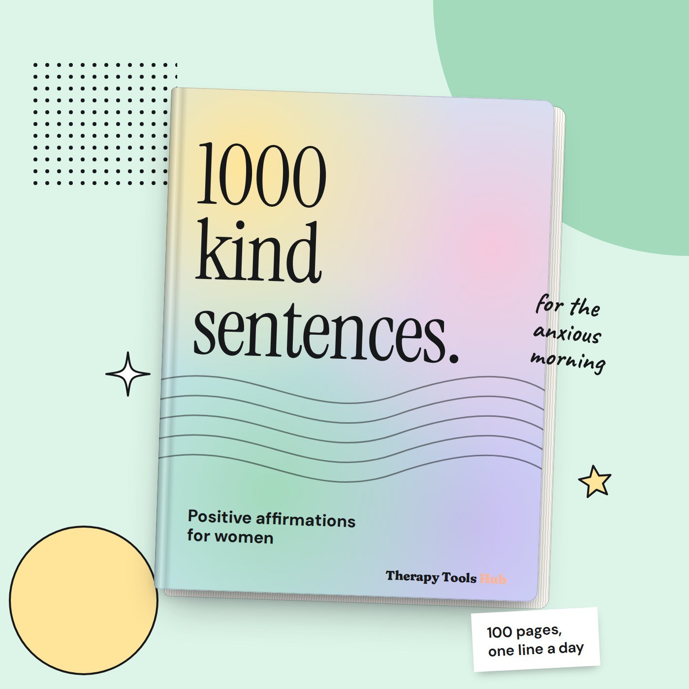 1000 Positive Affirmations for Women: From Anxiety to Assurance, digital download cover