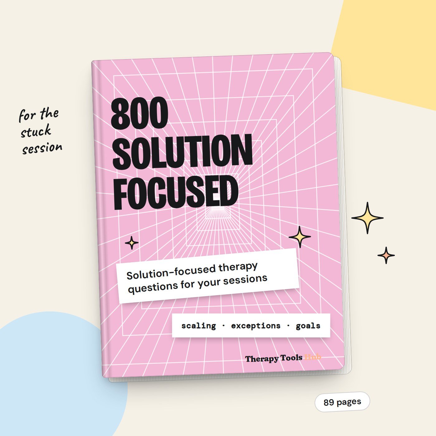 800 Solution-Focused Therapy Questions, digital download cover