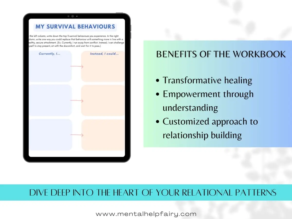 Attachment Theory Workbook Benefits - Therapy Tool for Relationship Building and Emotional Healing