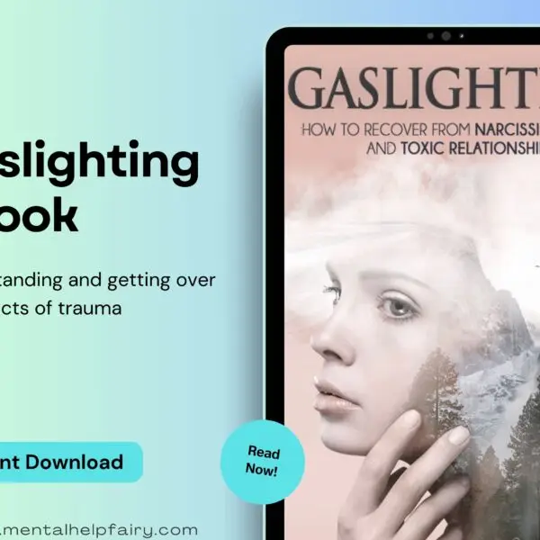 Gaslighting eBook cover for recovery from narcissistic abuse and toxic relationships