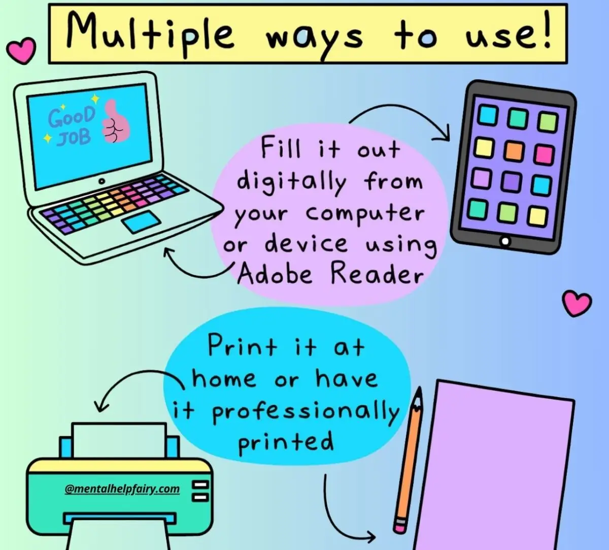 Multiple Ways to Use Therapy Interventions – Digital and Printable Options