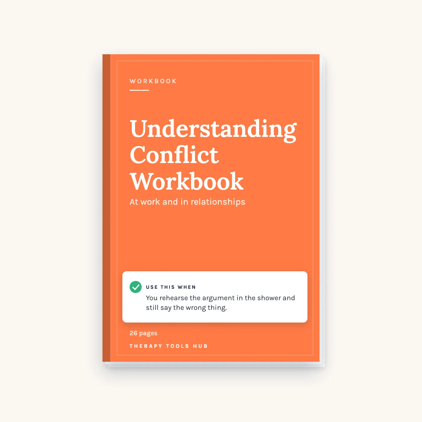 Understanding Conflict Workbook: Work and Relationships cover