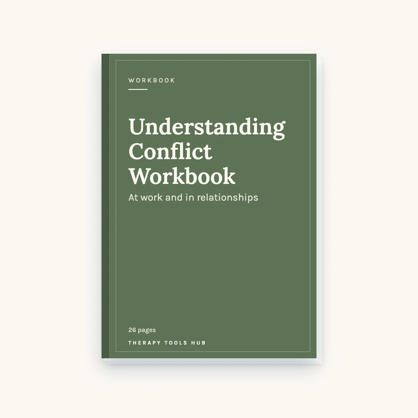 Understanding Conflict Workbook: Work and Relationships cover
