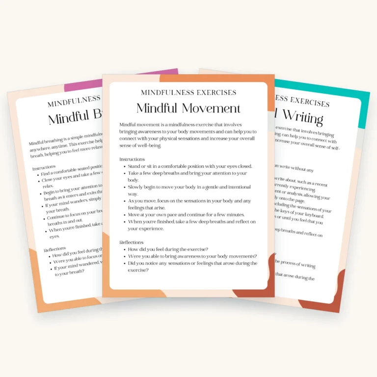 DBT Skills Worksheets for Teens, pages 2, 3, 4 fanned out