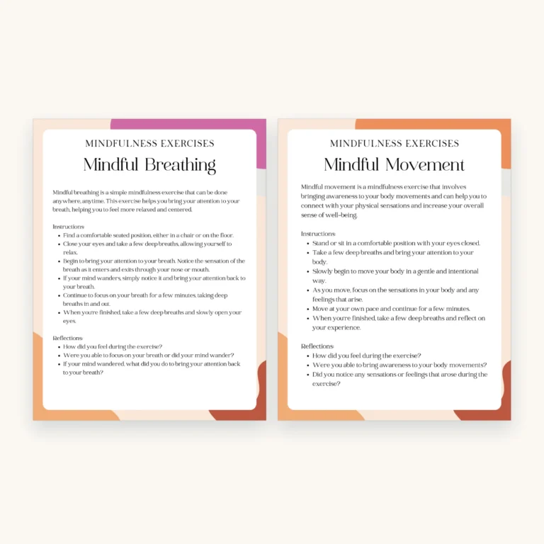 DBT Skills Worksheets for Teens, inside pages 2 and 3