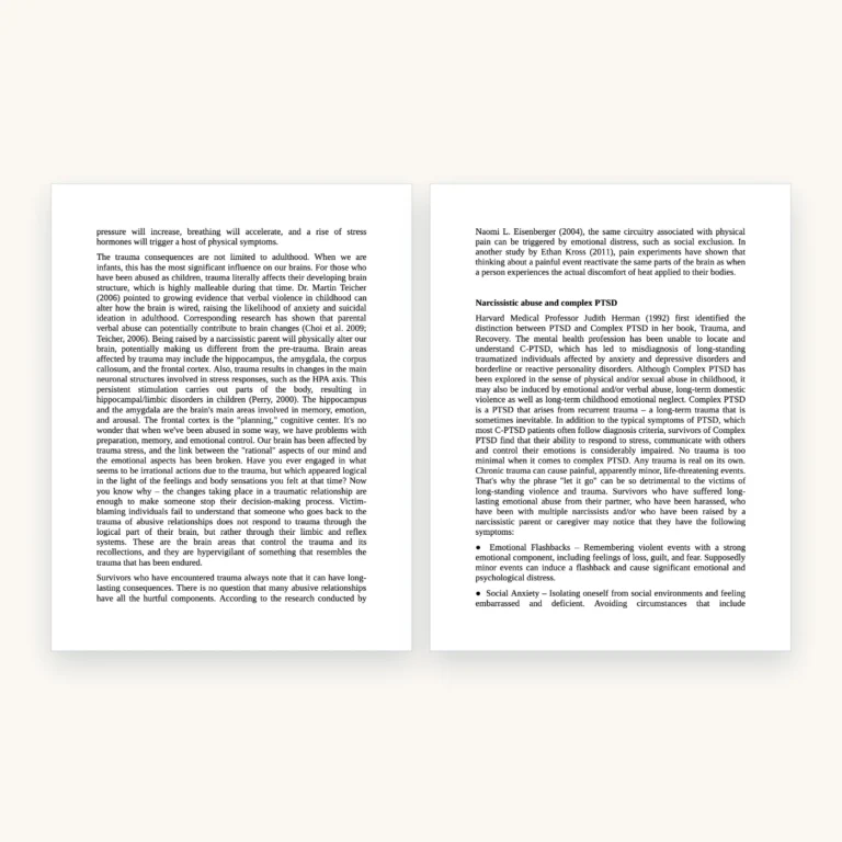 Gaslighting Recovery eBook, inside pages 20 and 21
