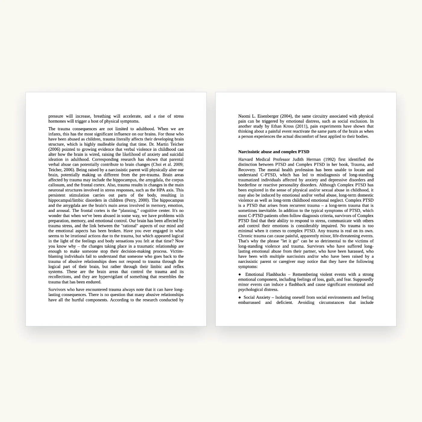Gaslighting Recovery eBook, inside pages 20 and 21