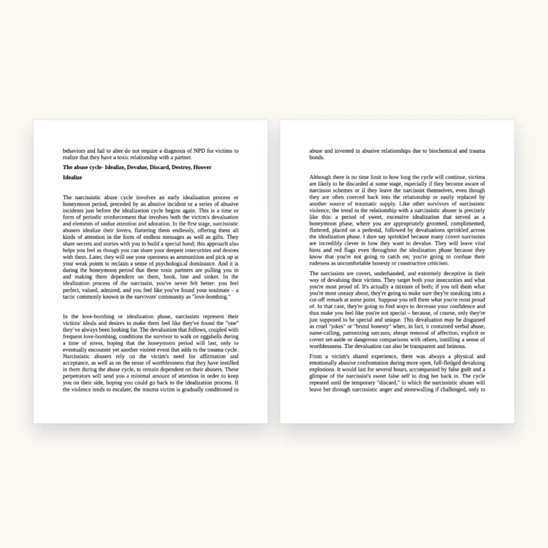 Gaslighting Recovery eBook, inside pages 29 and 30