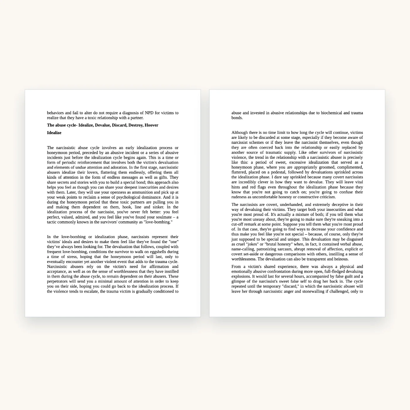 Gaslighting Recovery eBook, inside pages 29 and 30