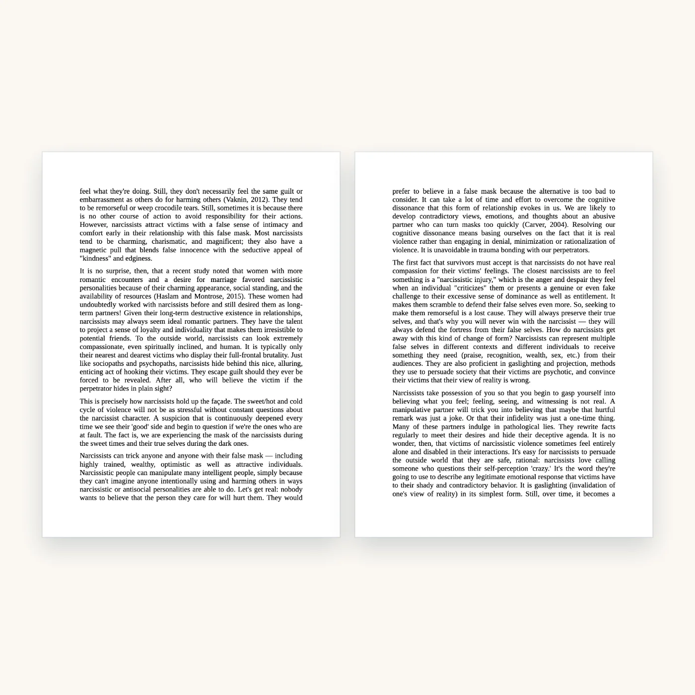 Gaslighting Recovery eBook, inside pages 38 and 39
