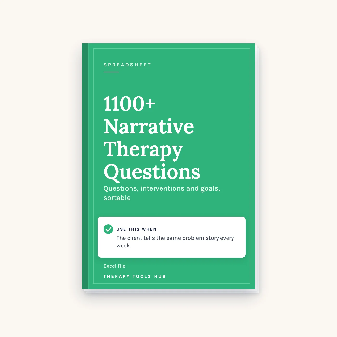 1100+ Narrative Therapy Questions and Interventions cover