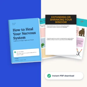 How to Heal Your Nervous System: Guide and Practices: cover with inside pages, instant PDF download
