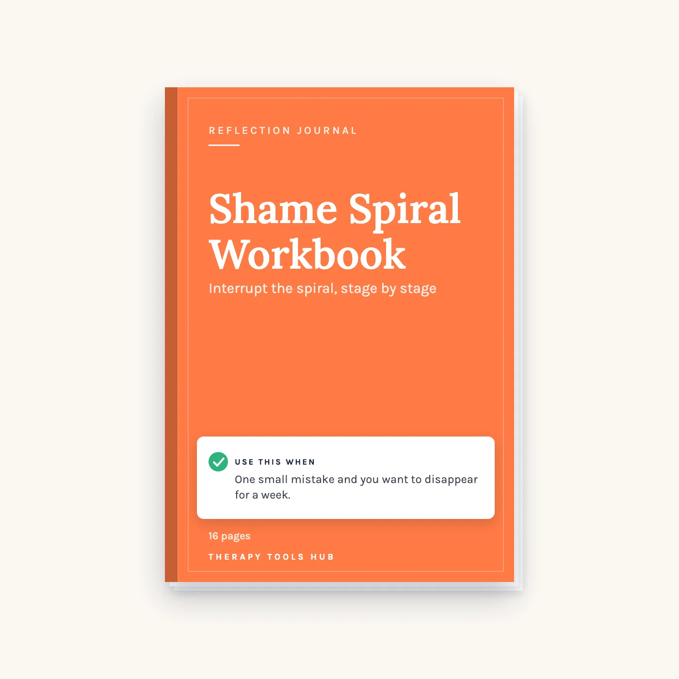 Shame Spiral Workbook: A Reflection Journal cover