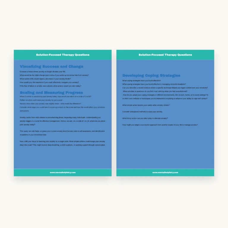 800 Solution-Focused Therapy Questions, inside pages 9 and 10
