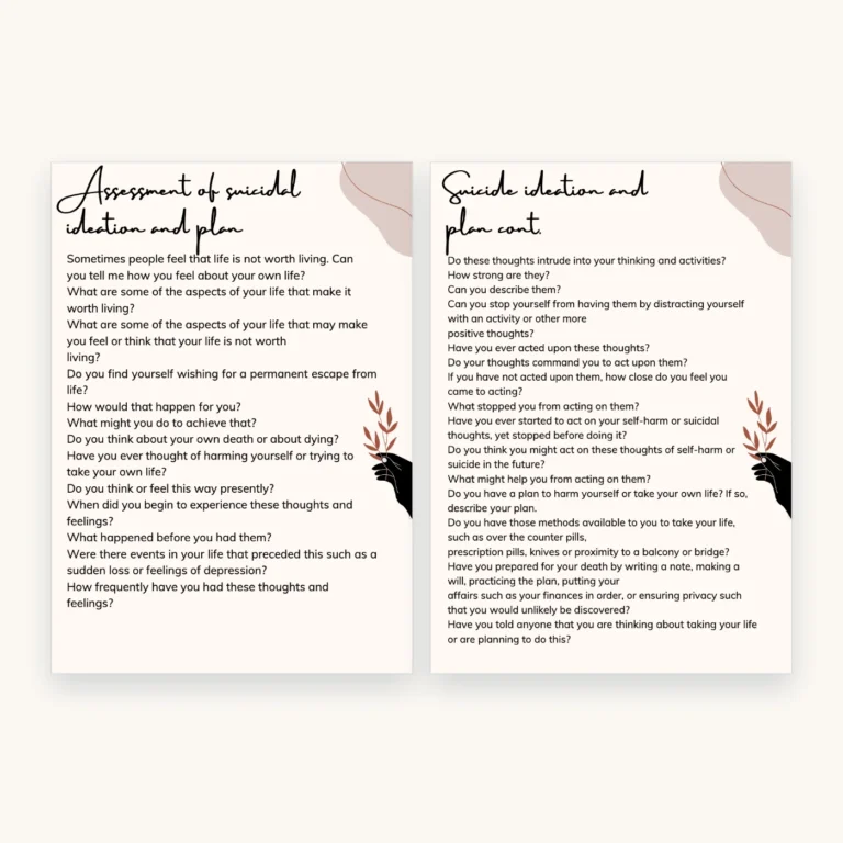 1500+ Therapy Questions for Counsellors and Therapists, inside pages 8 and 9