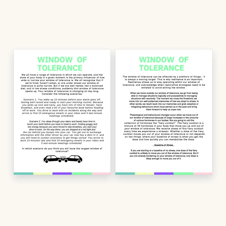 A Trauma Survivor's Guide to Empowered Healing, inside pages 20 and 21