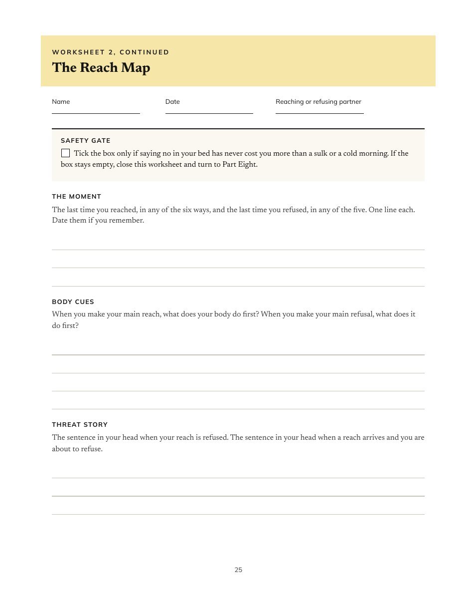 The Reach Map worksheet