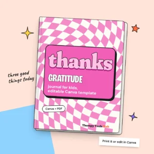 Gratitude Journal for Kids: Editable Canva Template