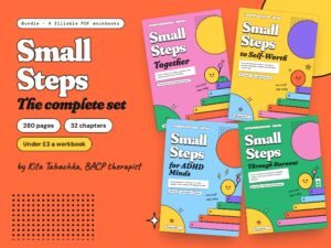 Small Steps: Four-Workbook Bundle for Couples, Self-Worth, ADHD and Burnout