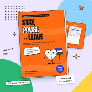 Stay, Pause or Leave: The Practical Workbook After Betrayal